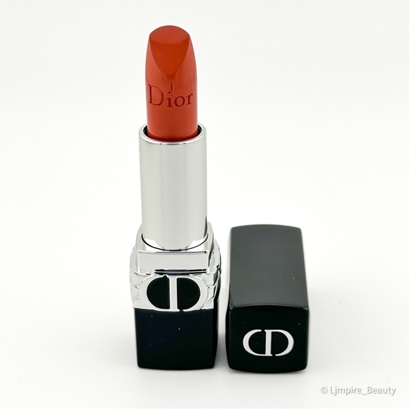 Nude Look 🆕 DIOR Rouge Dior Refillable Lipstick in Color: 100 Satin Finish NIB - Picture 2 of 10